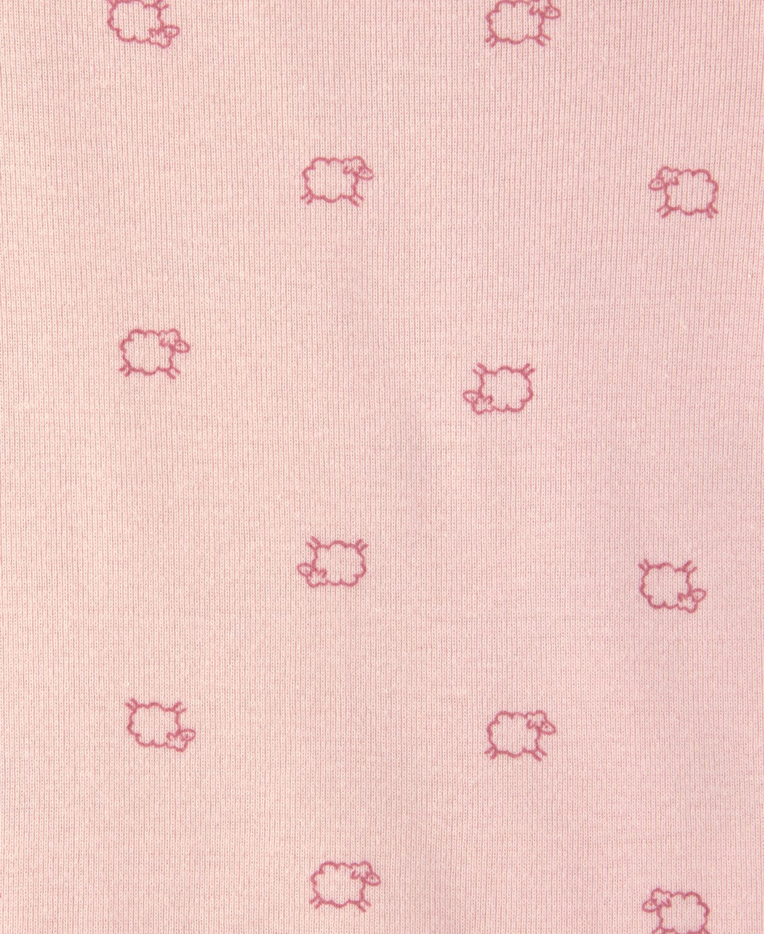 Baby Girls' Sheep Long-Sleeve Bodysuit and Pants, 3-Piece Set