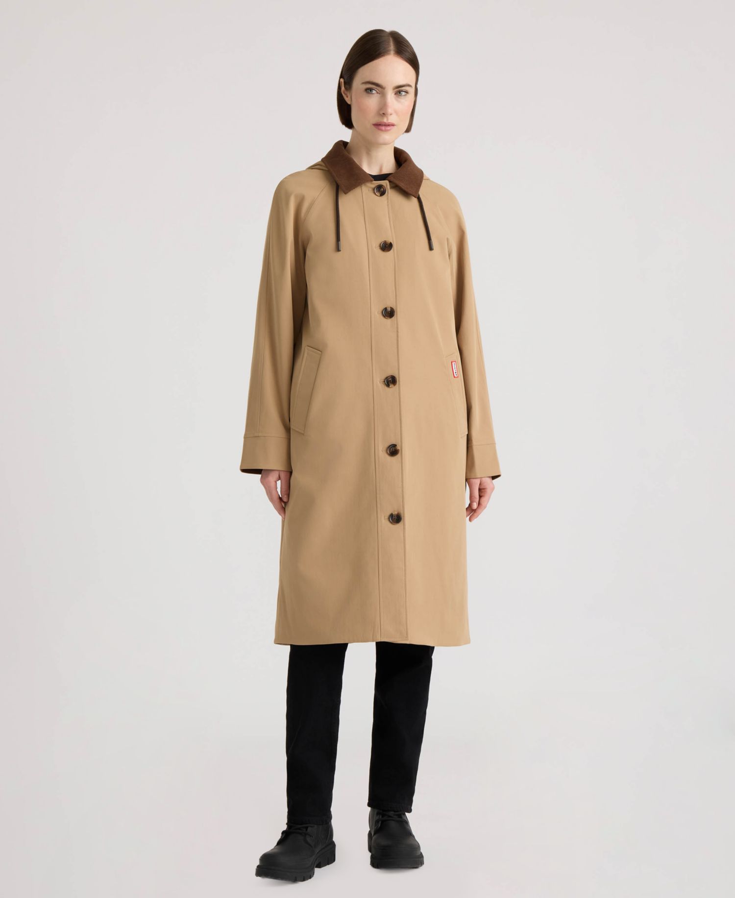 Women's Daisy Padded Longline Hooded Trench Coat