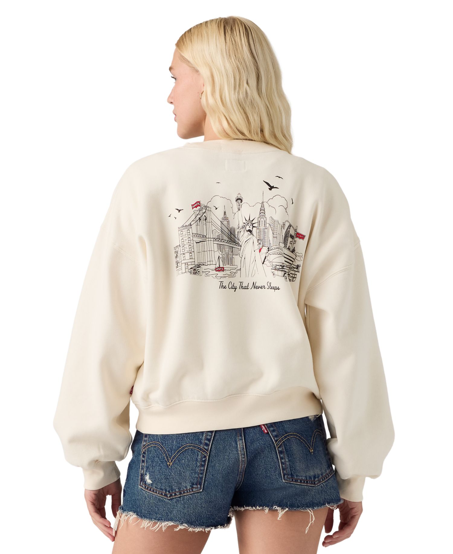 Women's Vintage Boxy Graphic Sweatshirt