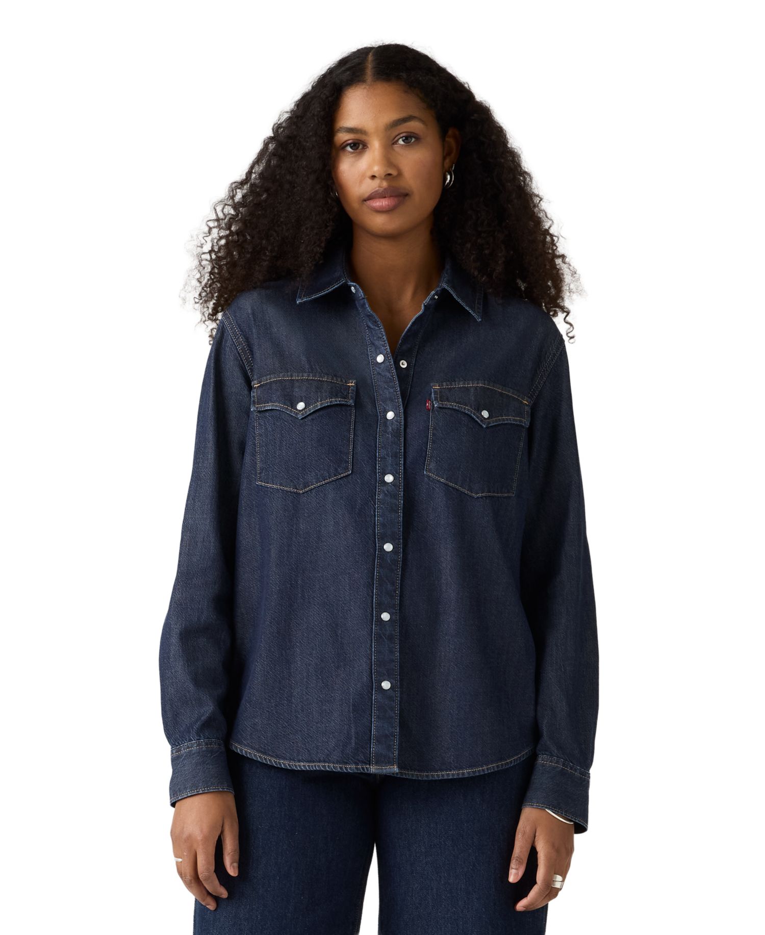 Women's Evans Relaxed Western Long-Sleeve Denim Shirt