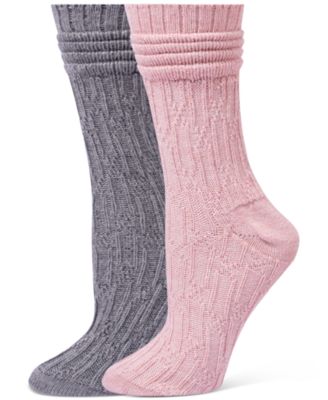 Women's Bubble Cable Boot Sock 2 Socks, 2-Pack