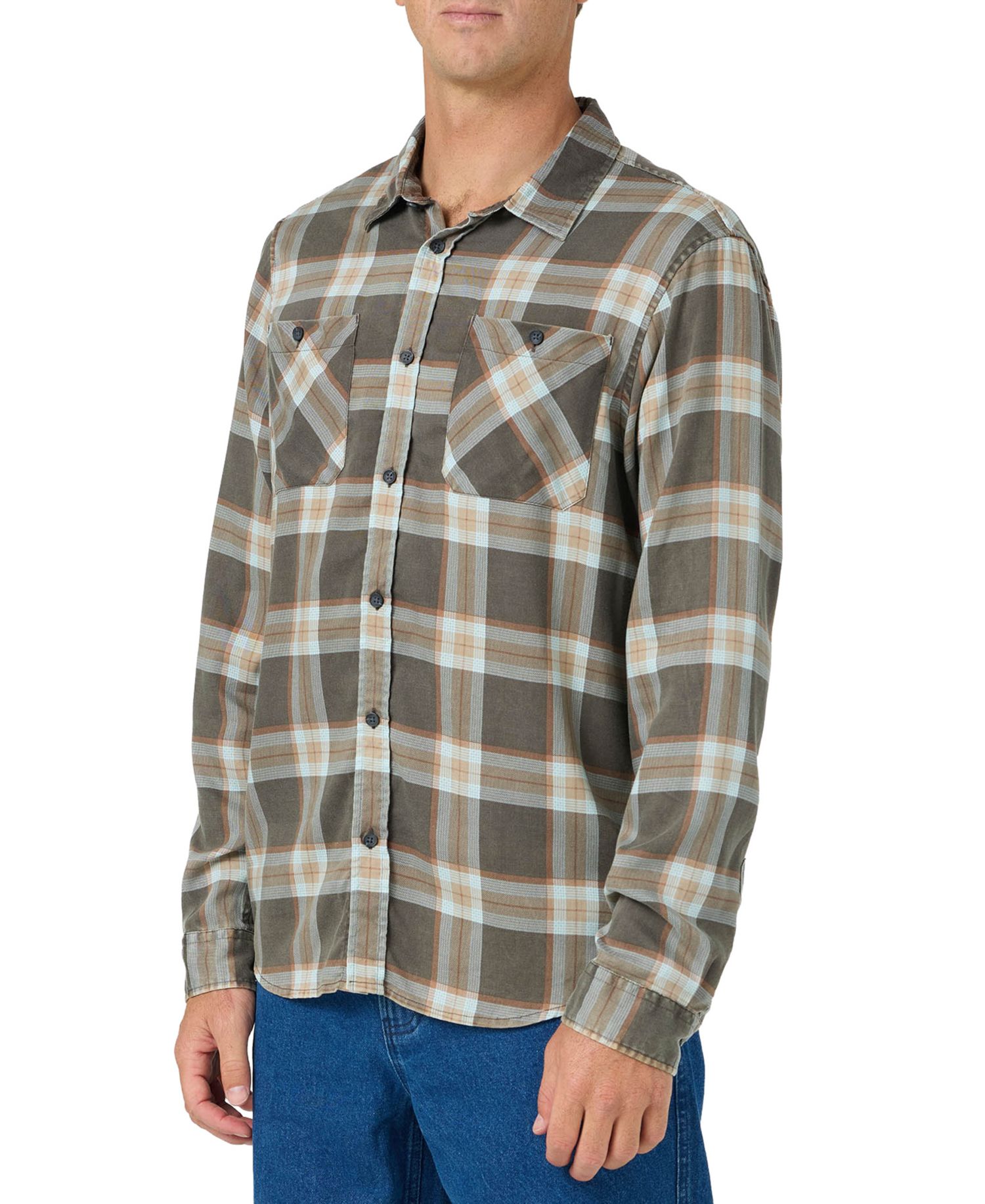 Men's Print Long-Sleeve Flannel Shirt