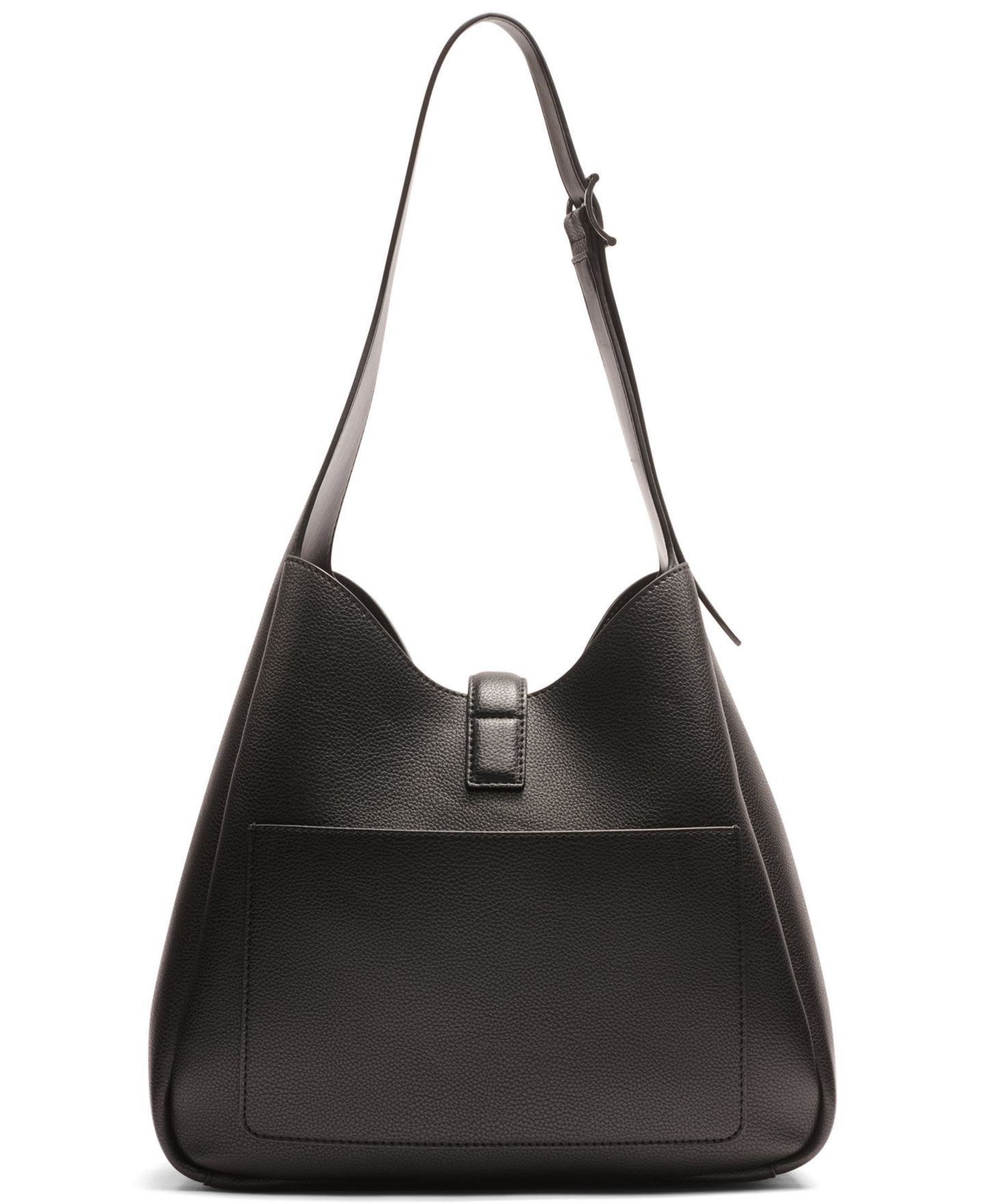 Женская сумка DKNY Daria Small Hobo Handbag, цвет: Чёрный / Серебряный — фото 3