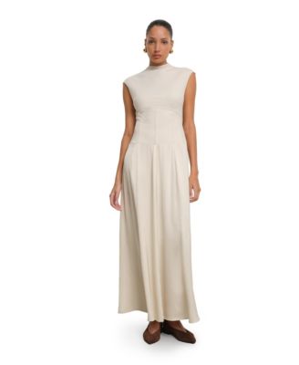 Women's Haru High-Neck Drop-Waist Maxi Dress