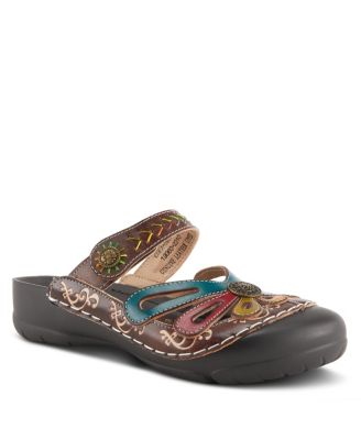 Women's Spring Step Copa Backless Slip-On with Laser-Cut Detail