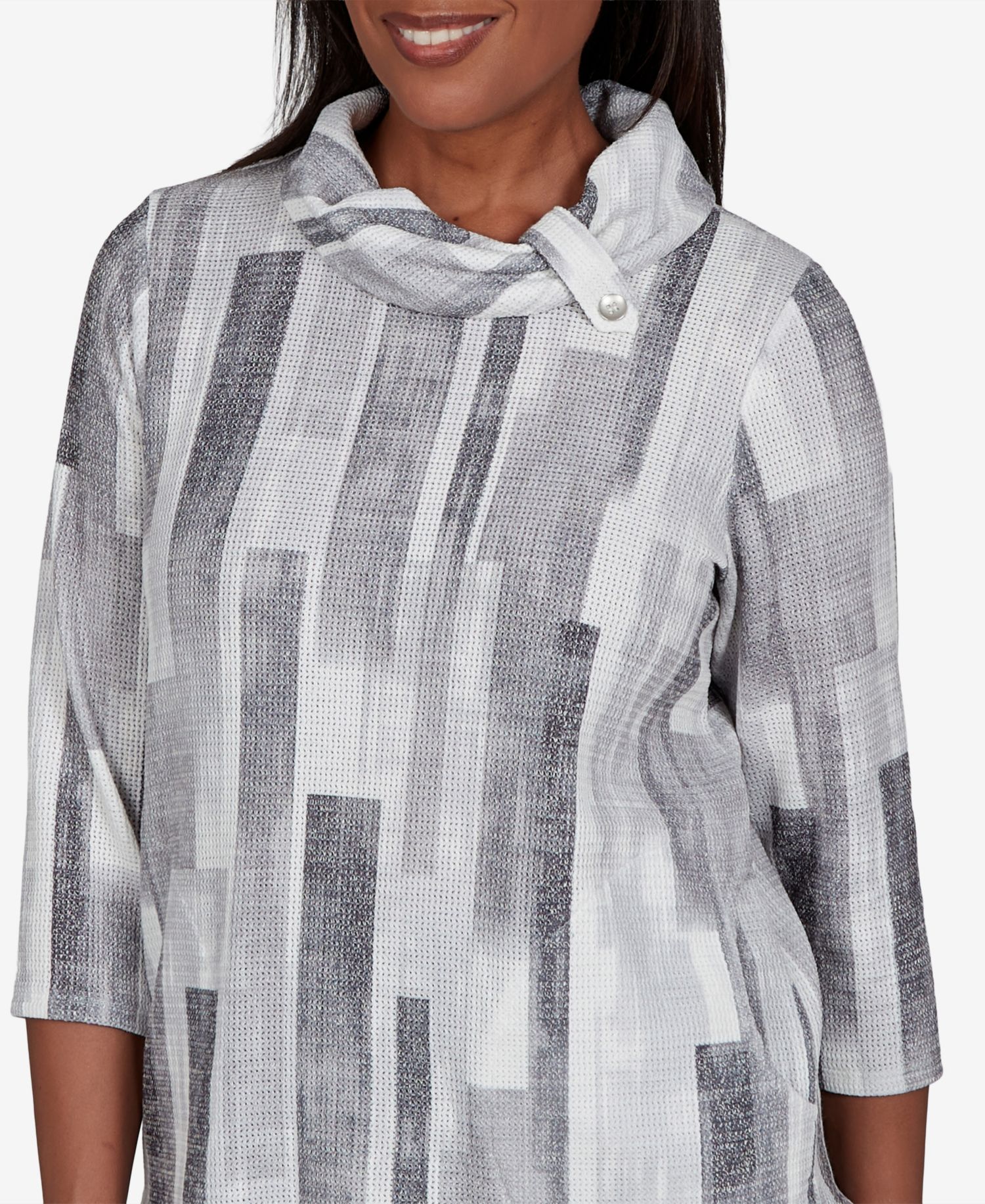 Petite Cowl Neck 3/4-Sleeve Tunic