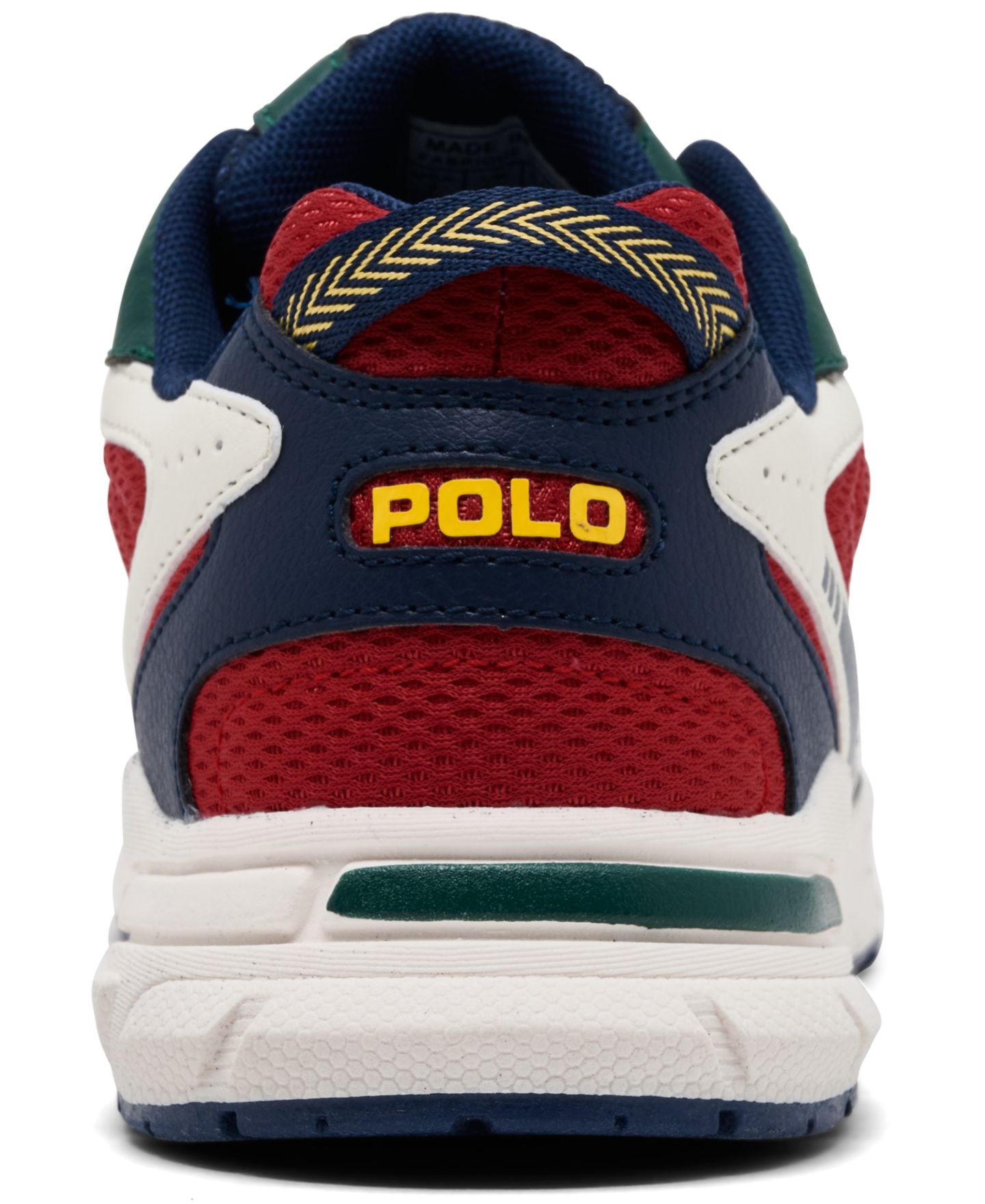 Детские кроссовки Polo Ralph Lauren Big Kids' Trackster 275 Lifestyle, цвет: Красный / Разноцветный — фото 4
