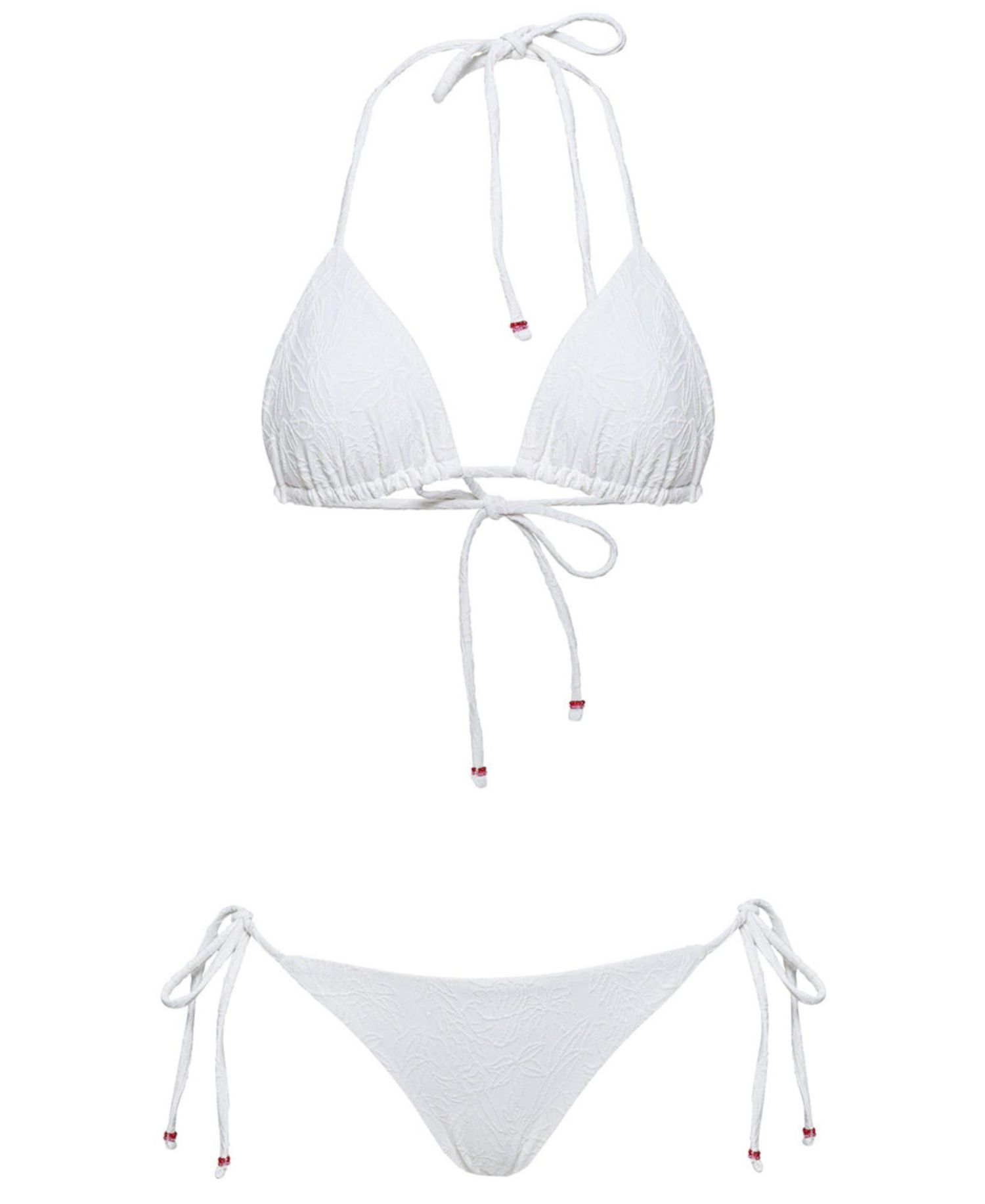 Women's White Whisper Shining Bikini Bottom