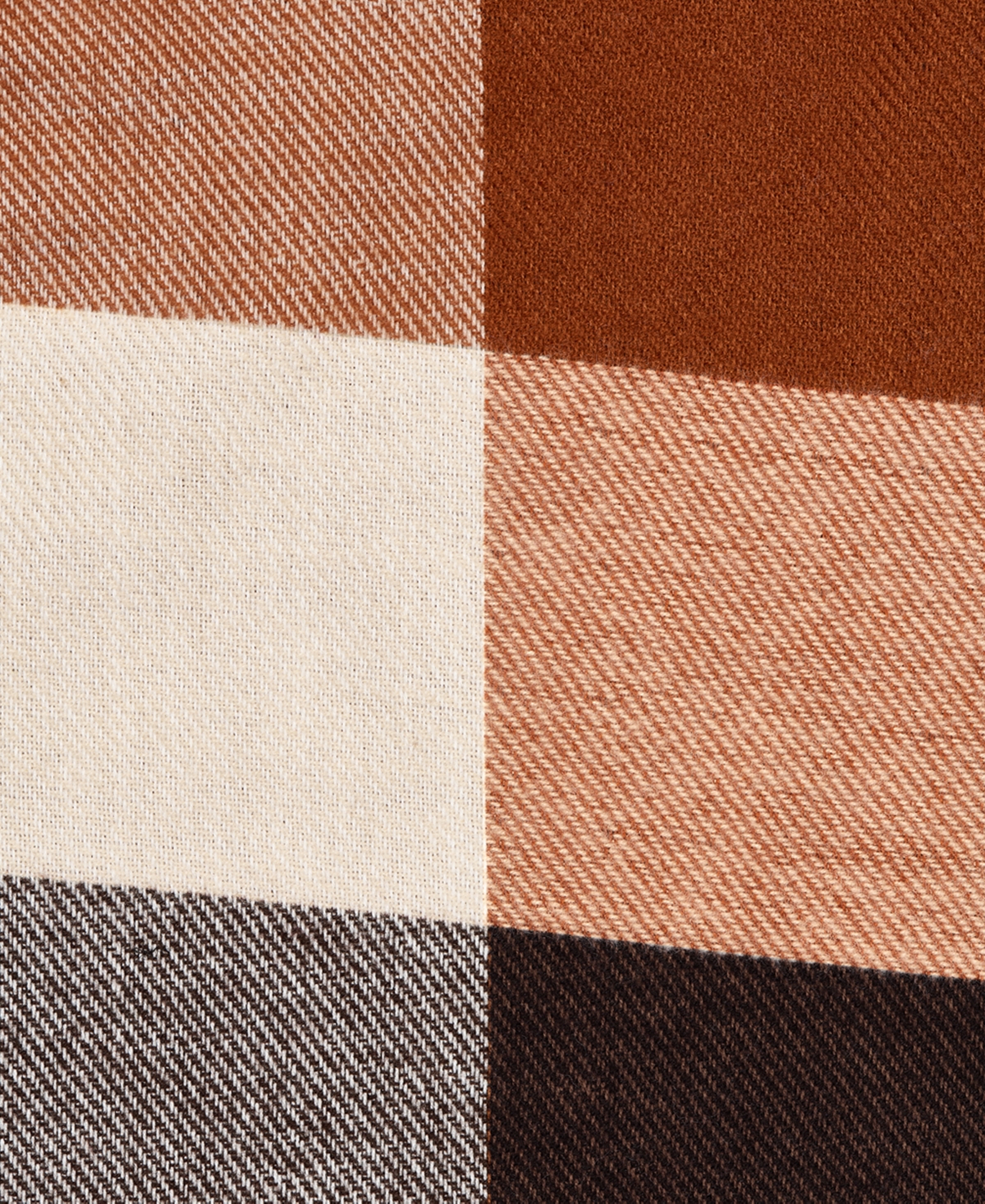 Calvin Klein Reversible Double Face Colorblock Plaid Shawl Ruana