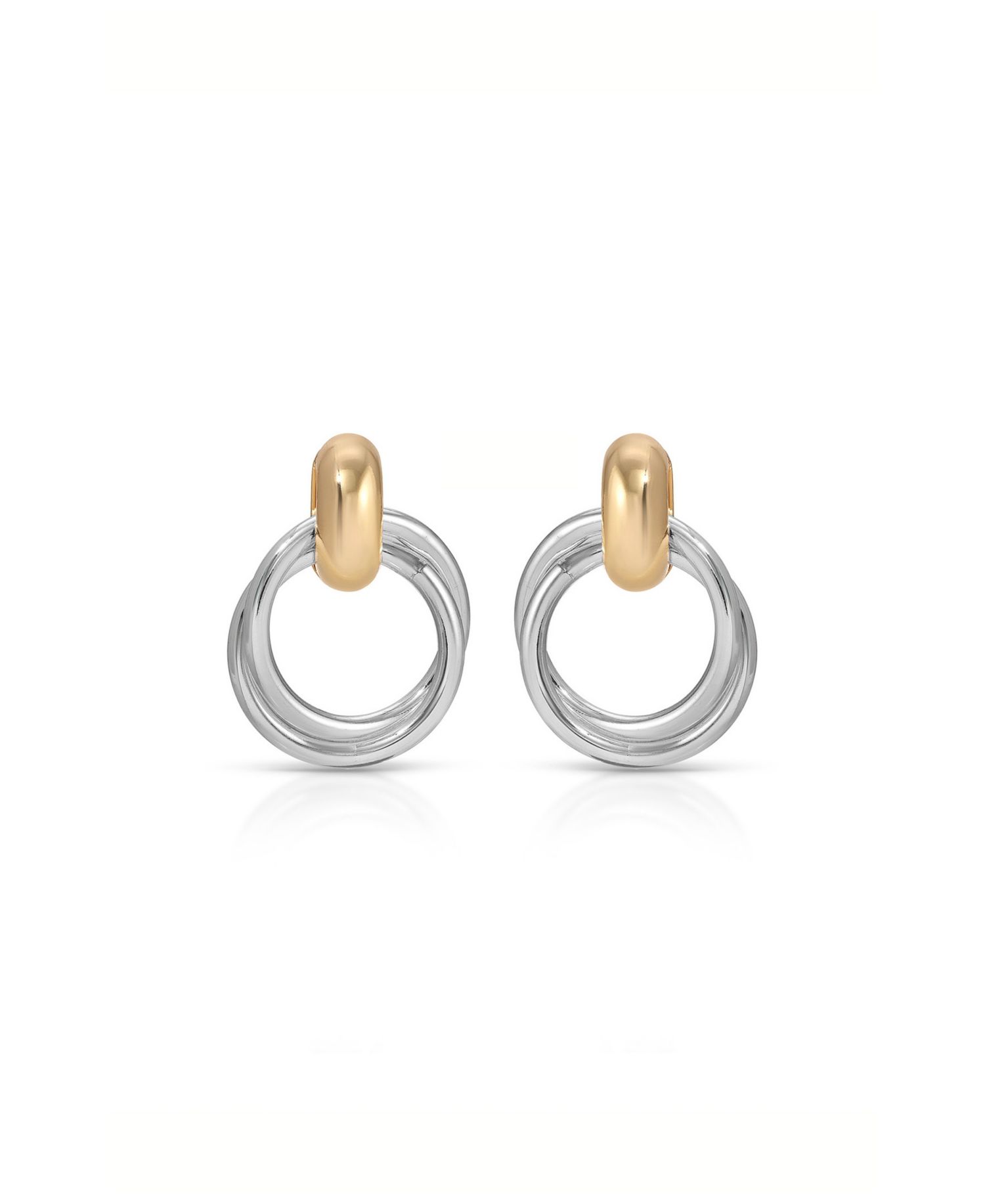 Interlocking Duo Stud Earrings