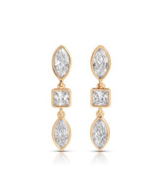 Mixed Shape Drop Earrings