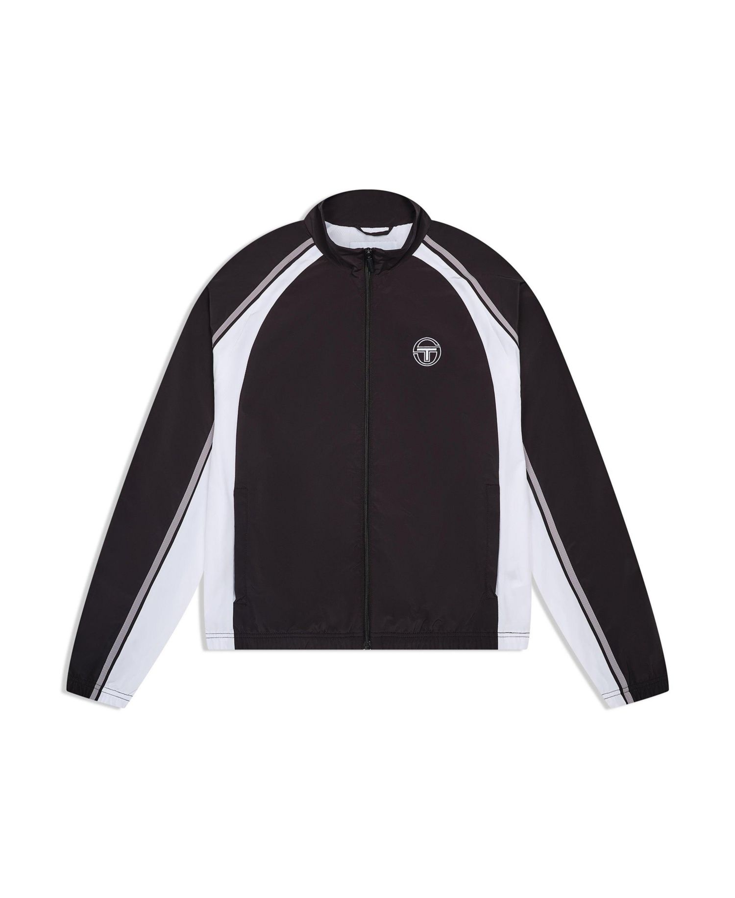 Men's Fico Contrast-Color Panels Raglan-Sleeve Track Jacket