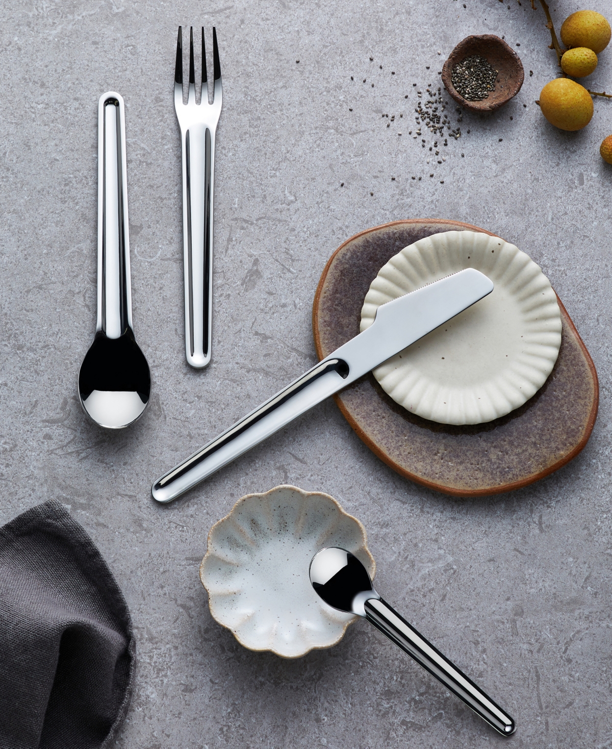 Noritake Marc Newson 16-piece Flatware Set In Silver