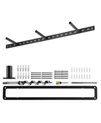 34 Inch Hidden Floating Shelf Bracket with 190 Pound Capacity and Rust-Resistant Steel Rods