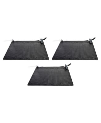 Solar Water Heater Mat for Above Ground Swimming Pool, Black (3 Pack)