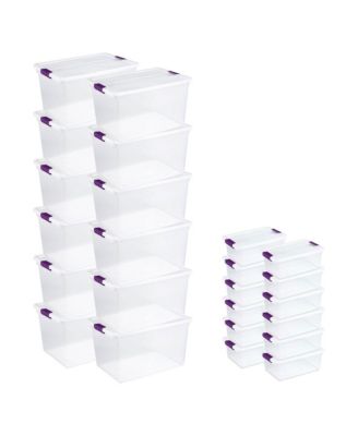 66 Quart Latch Lid Tote, 12 Pack, and 15 Quart Latch Lid Tote, 12 Pack