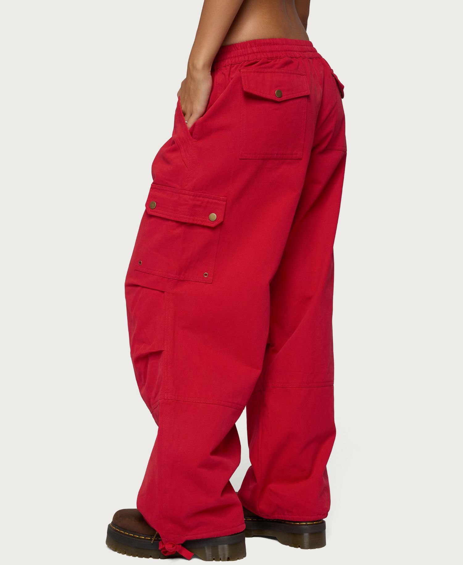 Women's Paskal Cargo Wide-Leg Parachute Pants