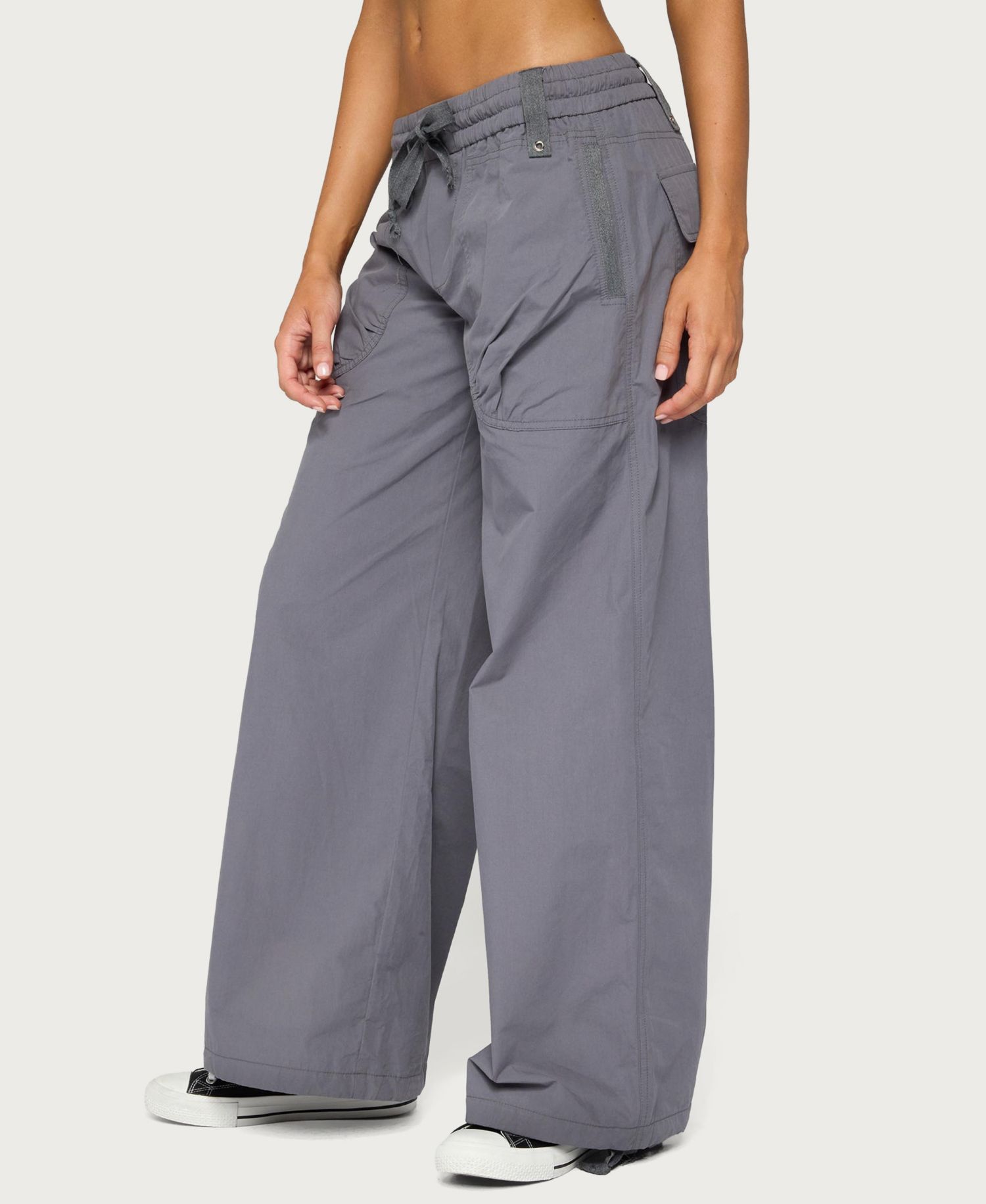 Women's Kathleen Cargo Wide-Leg Low-Rise Pants