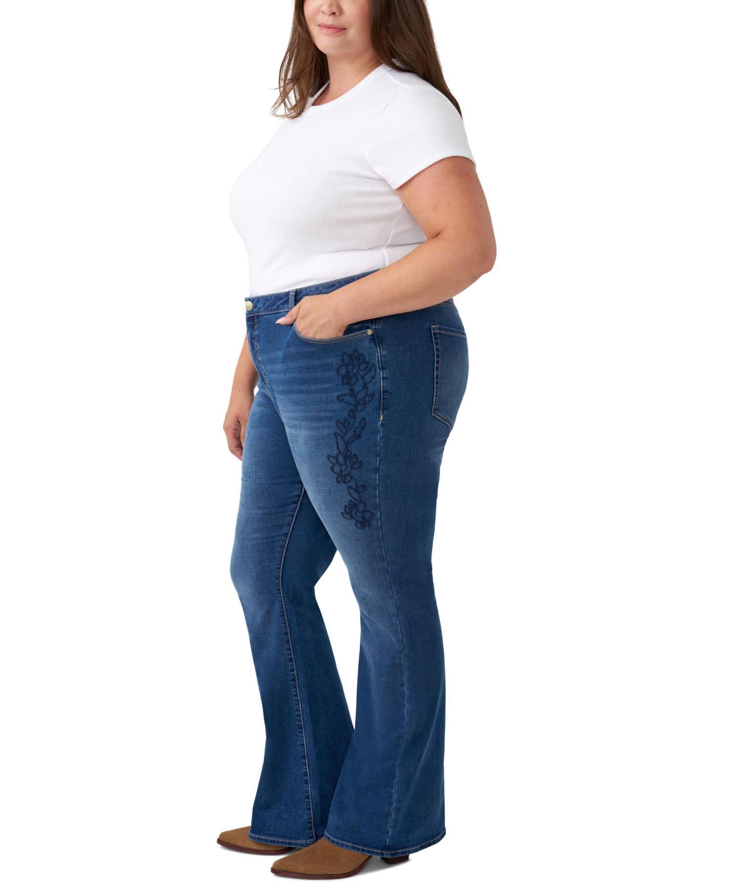 Plus Size Felicity Flare High-Rise Jeans