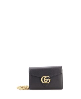 Mini GG Marmont Chain Wallet Leather