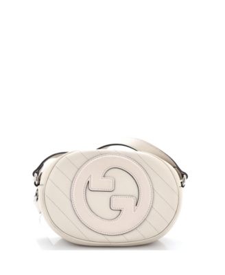 Blondie NM Round Camera Bag Diagonal Quilted Leather