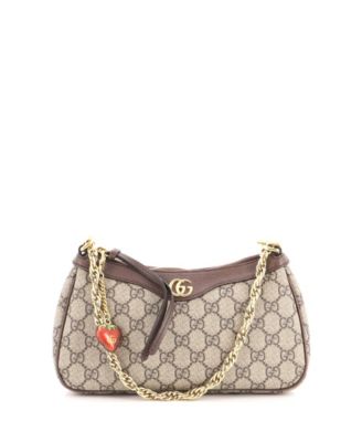 Small Ophidia Charm Shoulder Bag GG Coated Canvas