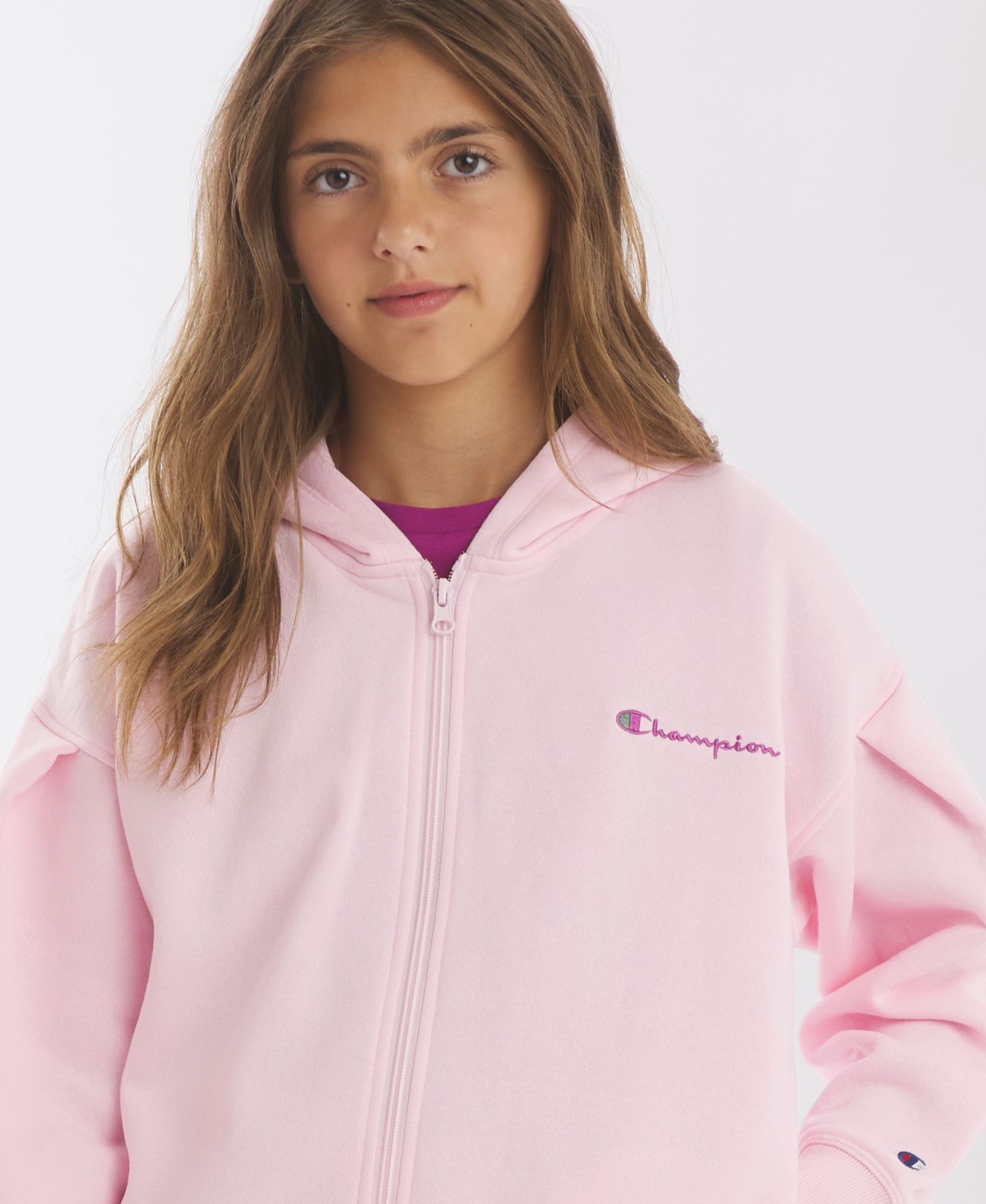Girls' 7-16 Full-Zip Adorable Graphic Hoodie