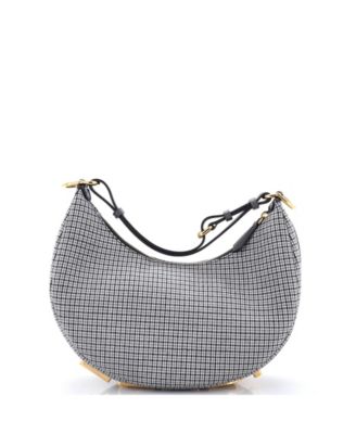 Small Fendigraphy Bag Houndstooth Wool