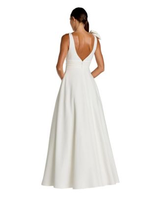 white dresses for women near me Designer_Essense of Australia sleeves are balloon sleeves Unique Vintage Skater Dress V neck Color:Arctic Cottage
