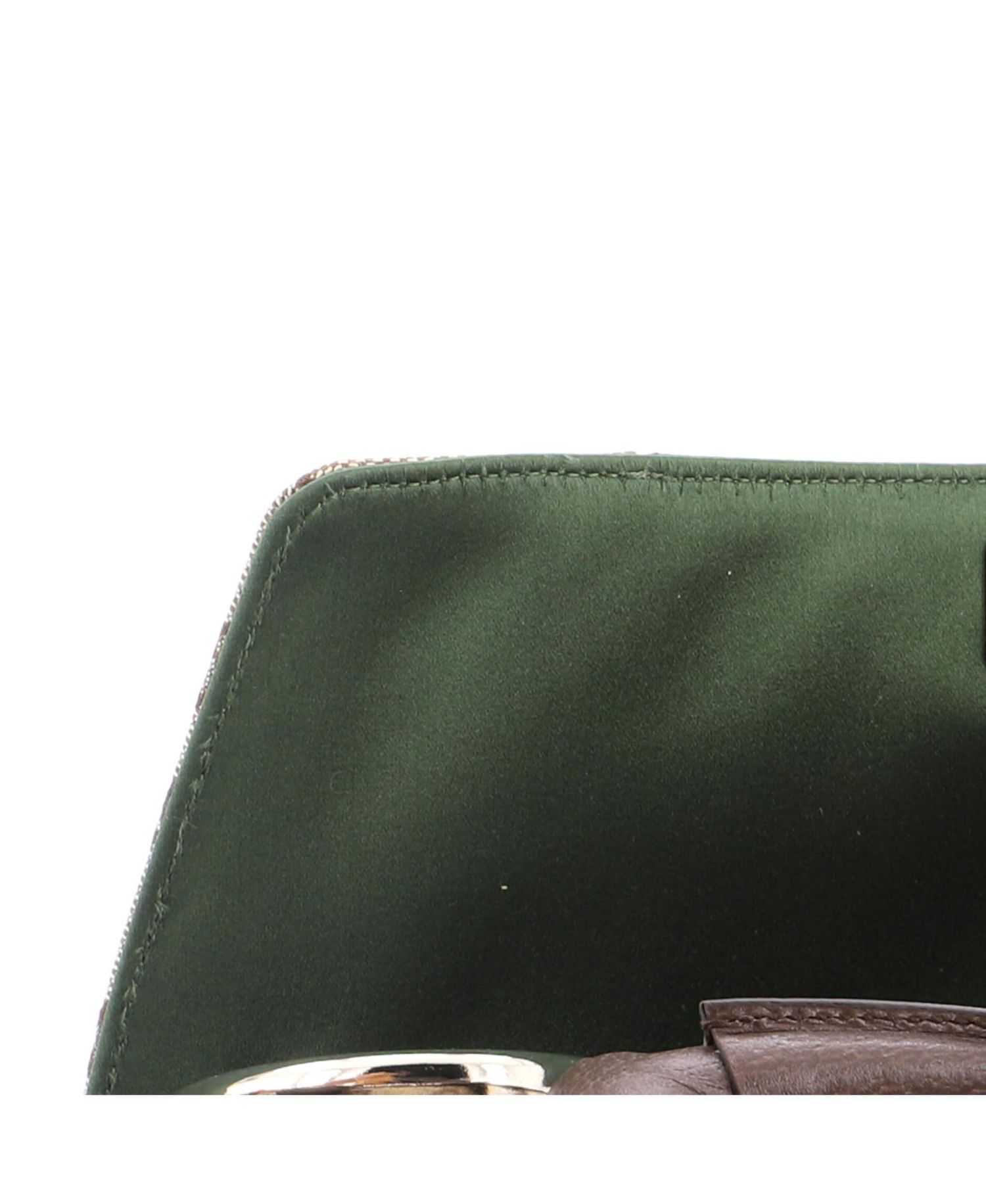 Medium Horsebit NM Web Chain Clutch GG Canvas