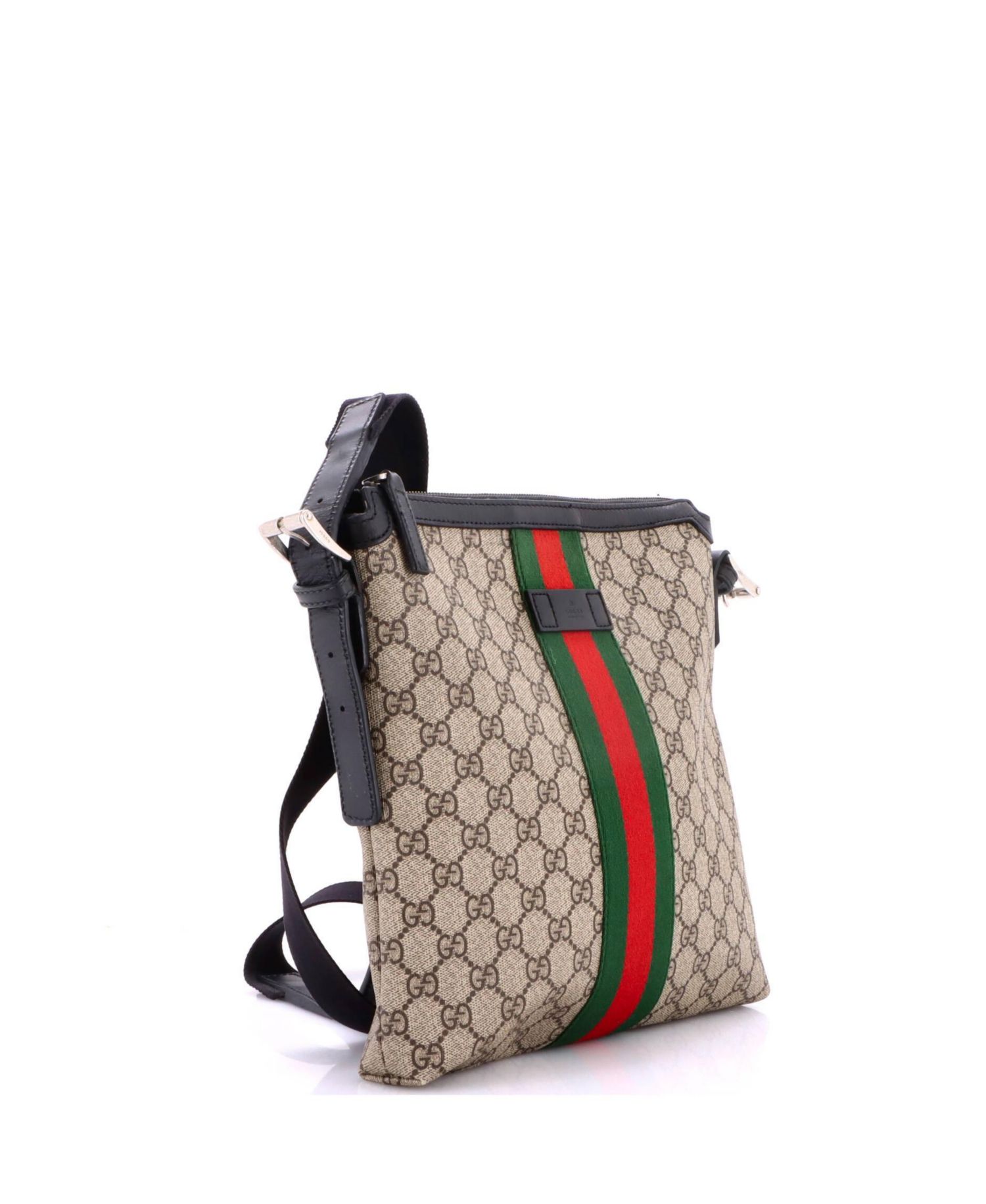 Medium Web Messenger Bag GG Coated Canvas