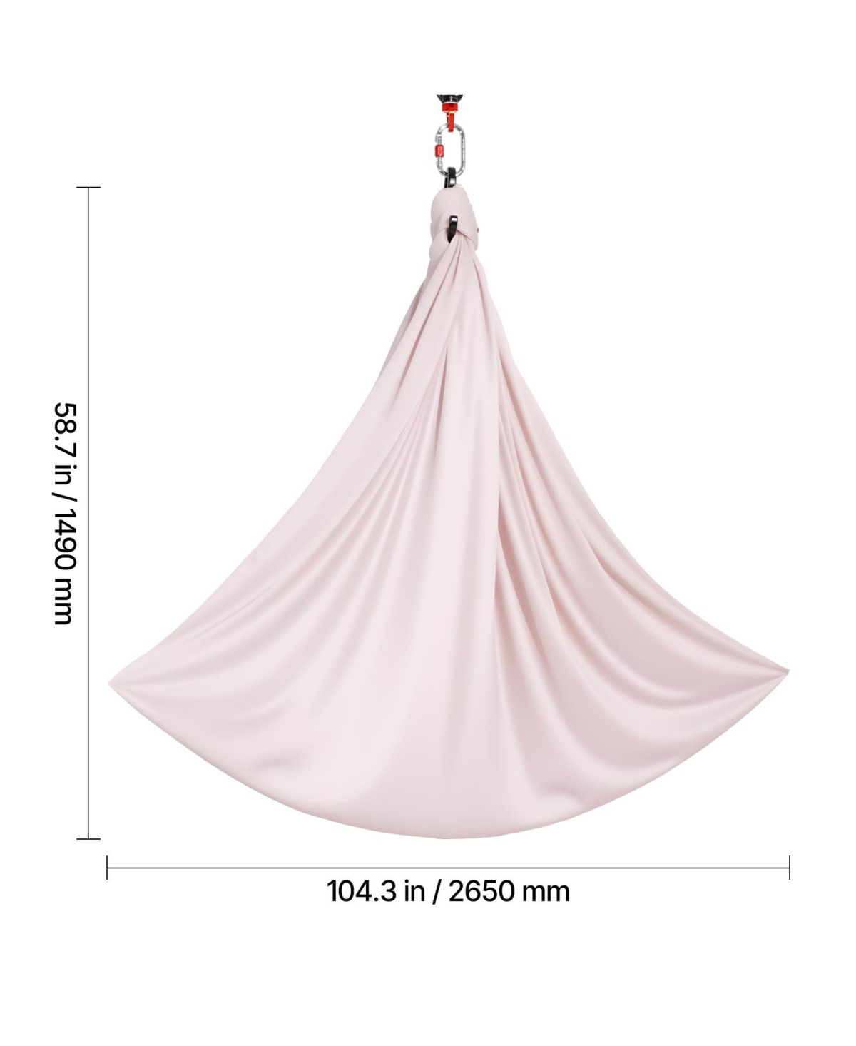 Sugift Aerial Yoga Hammock and Swing Set with Steel Carabiners and 300 Pound Capacity