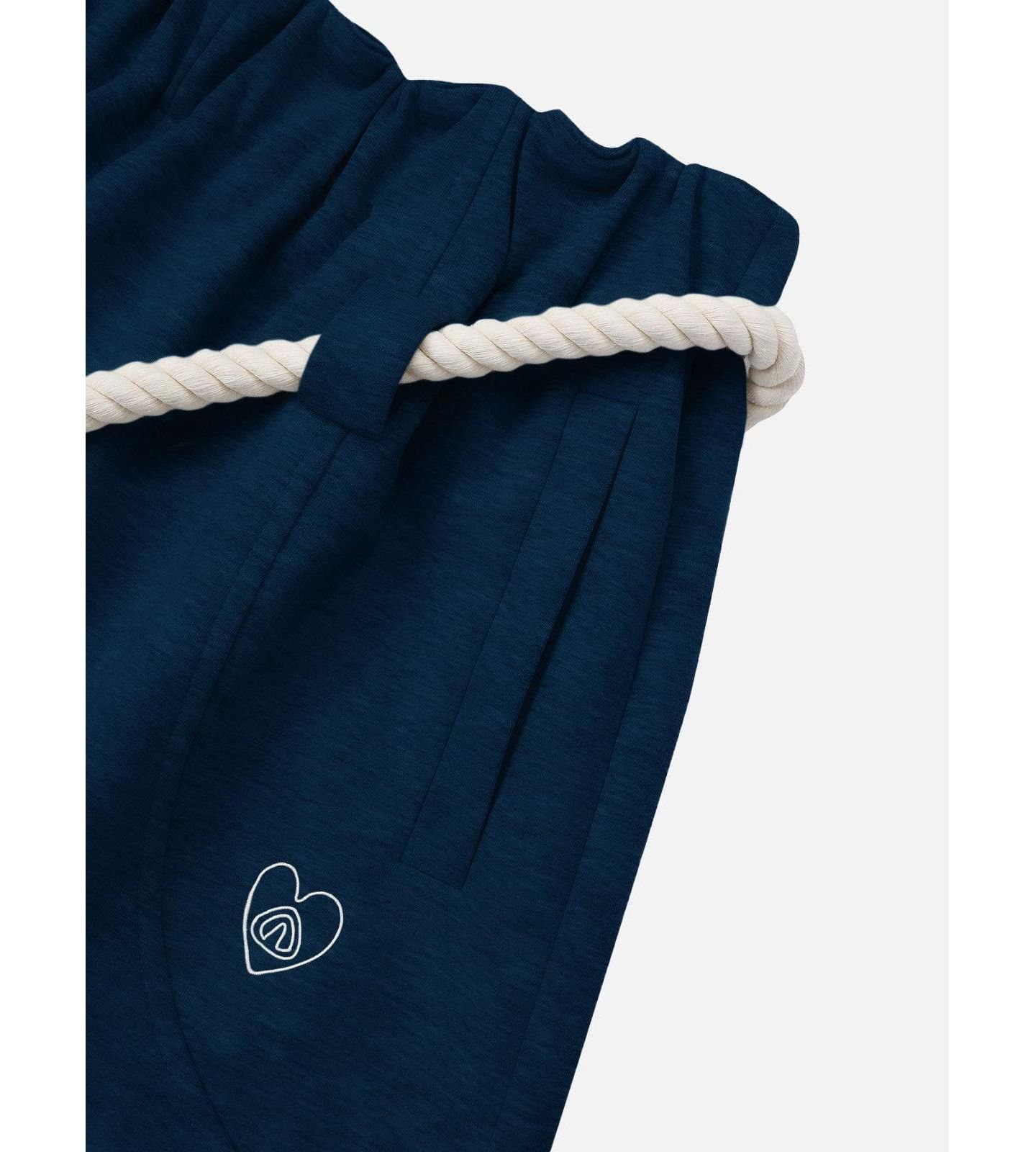 Женские брюки AELFRIC EDEN Barrel Rope-Drawstring Sweatpants, цвет: Тёмно-синий — фото 6
