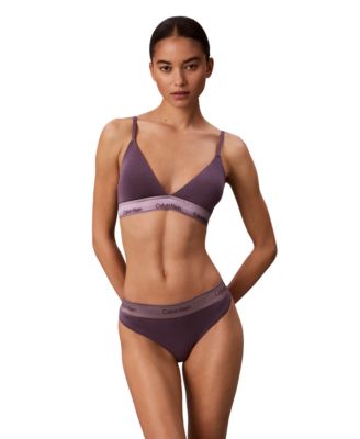 Women's Icon Cotton Modal Lightly Lined Triangle Bralette QF8825