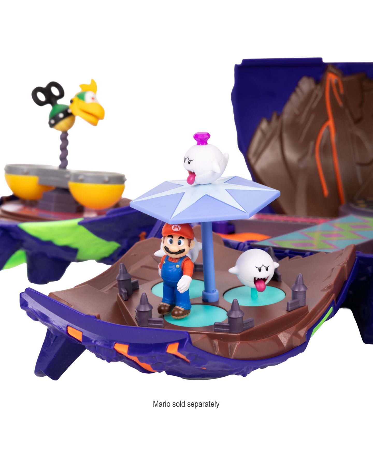 Детский игровой набор SUPER MARIO Wonder Bowser Jr. Planet Glow-in-the-Dark Interactive Playset, Ages 3+ — фото 2