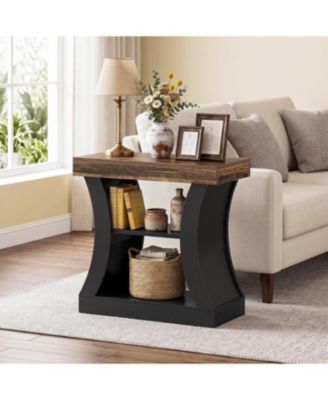 31.5" 3-Tier End Table with Storage