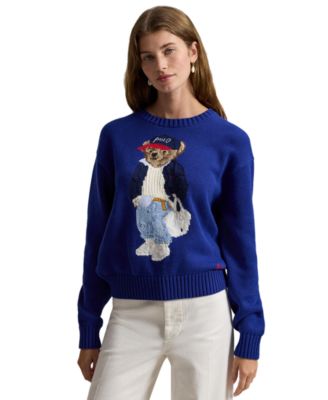 Women's Polo Bear Crew Neck Sweater