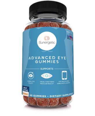 Eye Support Gummies with Lutein and Zeaxanthin Mango Flavor 60 Gummies