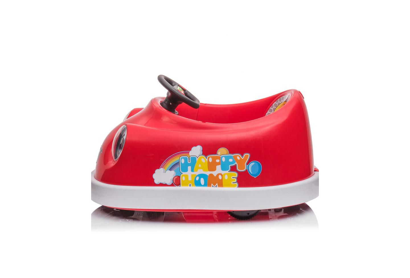 Детская игрушка YOBTOP Ride on Car for Kids - 12V Dual Drive Bumper Car, 1-6 Years Old, Pushrod, Dinner Plate, USB BT Music, Rocking Horse Mode, Anti-Collision Bumper, цвет: Красный — фото 3