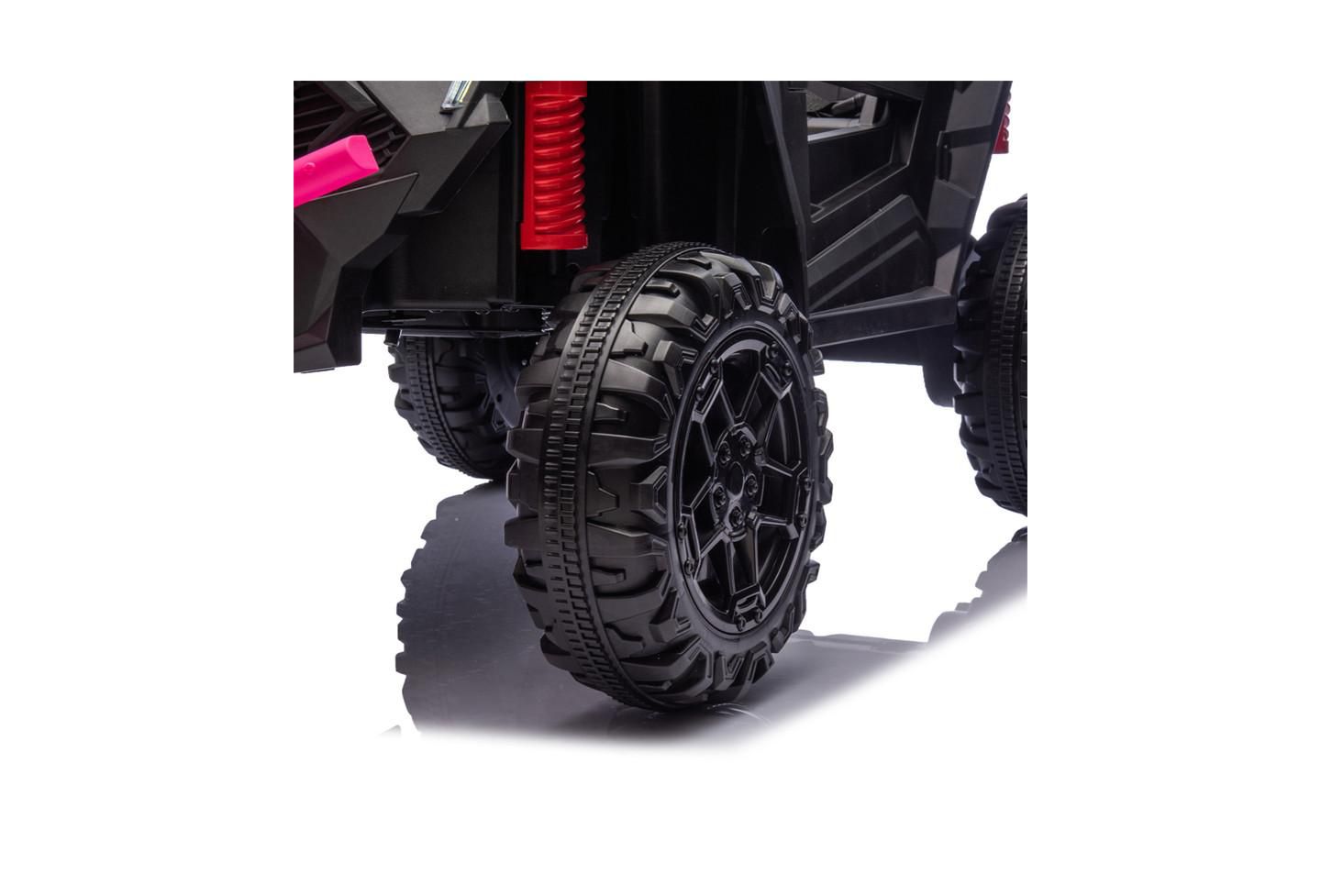 Детская игрушка YOBTOP 24V 400W Kids Ride On Electric UTV with Remote Control, Ages 3+, цвет: Розовый — фото 5