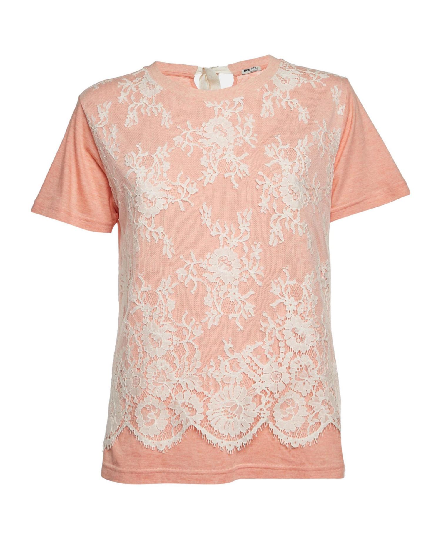 Women's Lace-Front Jersey T-Shirt