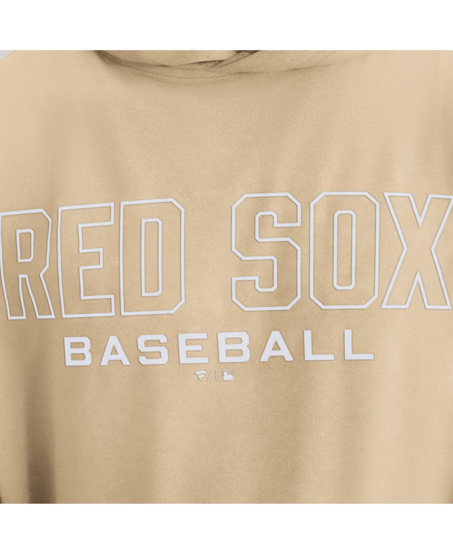 Men's Khaki Boston Red Sox Clutch Long Sleeve Hooded T-Shirt