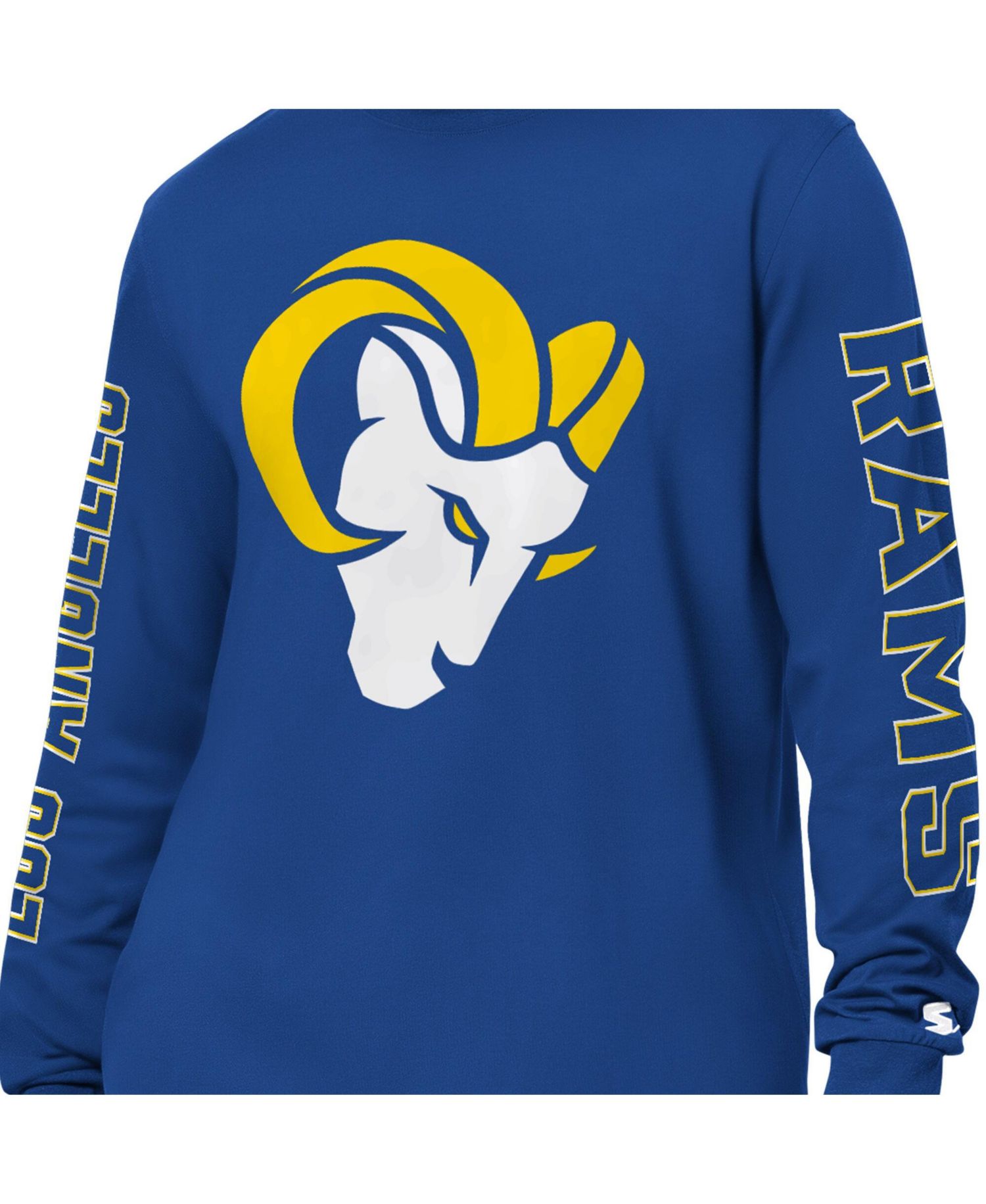 Men's Royal Los Angeles Rams Clutch Hit II Long-Sleeve T-Shirt