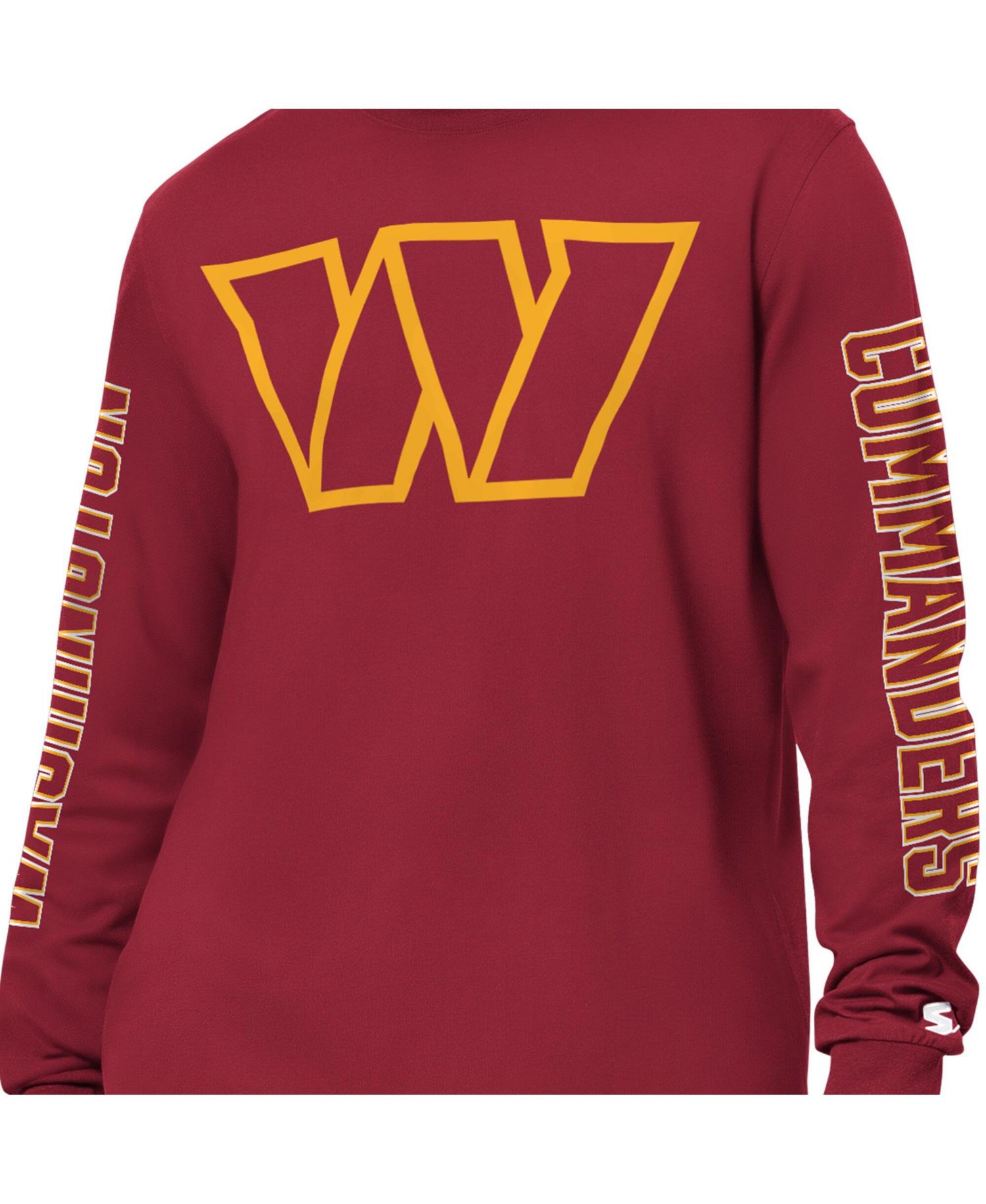 Men's Burgundy Washington Commanders Clutch Hit II Long-Sleeve T-Shirt