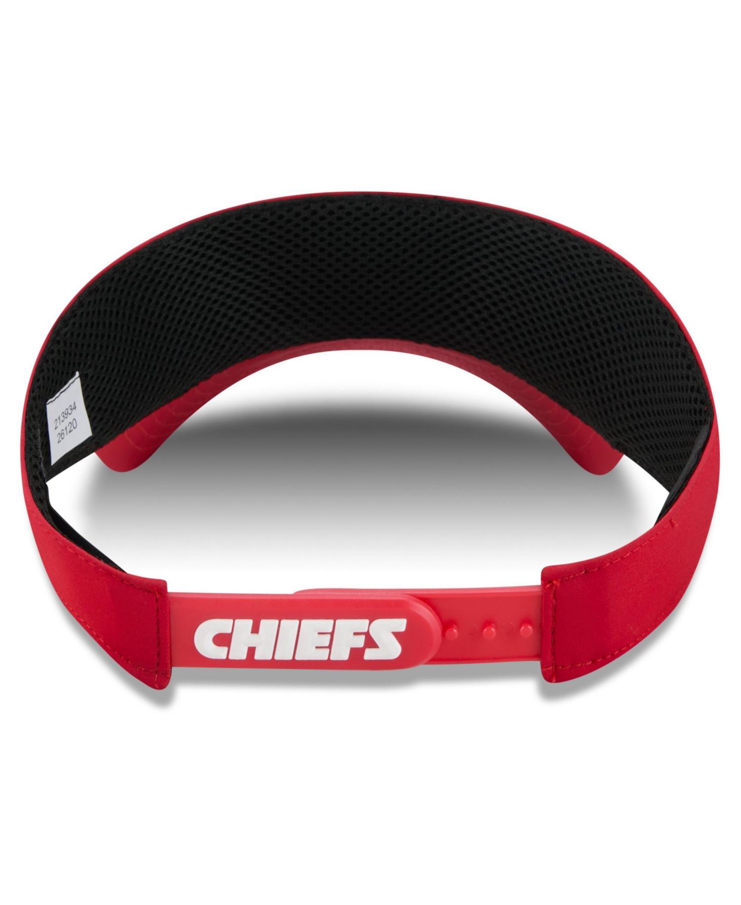 Men's Red Kansas City Chiefs 2026 Sideline Adjustable Visor Hat