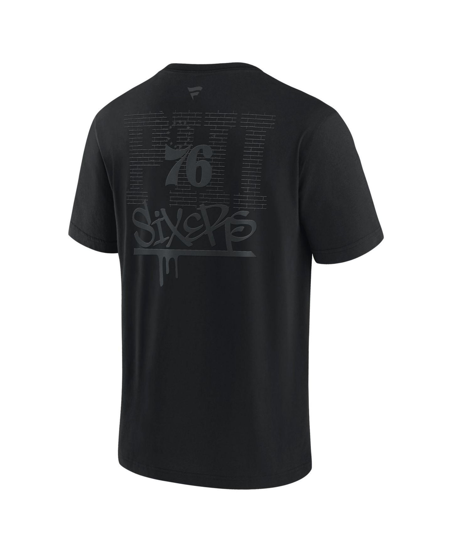 Мужская футболка Fanatics Philadelphia 76ers Blackout Heavyweight — фото 2