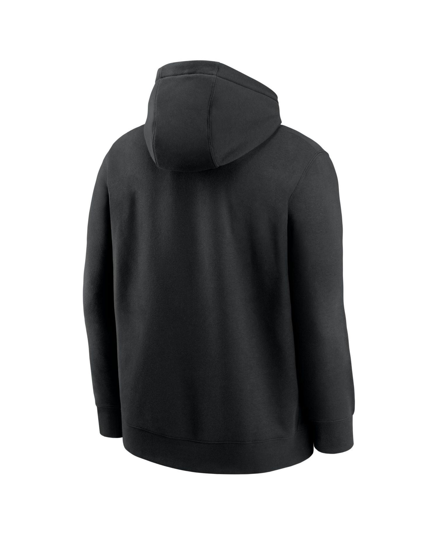 Men's Black Georgia Bulldogs Primetime Arched Club Fleece Pullover Sweatshirt Hoodie
