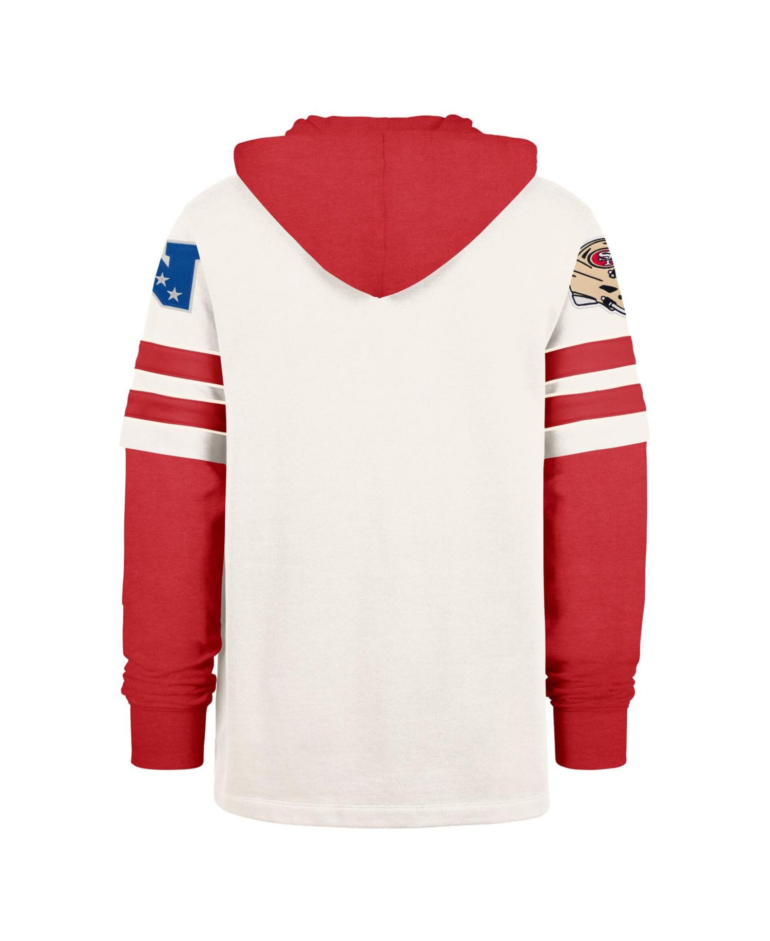 47 Brand Men's Cream San Francisco 49ers Split Zone Cornerback Duo Lacer Hoodie