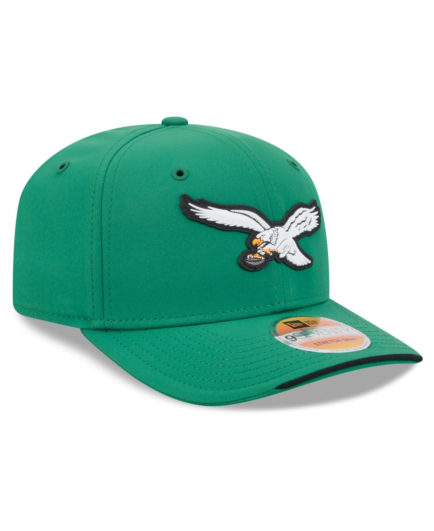 Men's Kelly Green Philadelphia Eagles 2026 Sideline Throwback 9SEVENTY Adjustable Hat