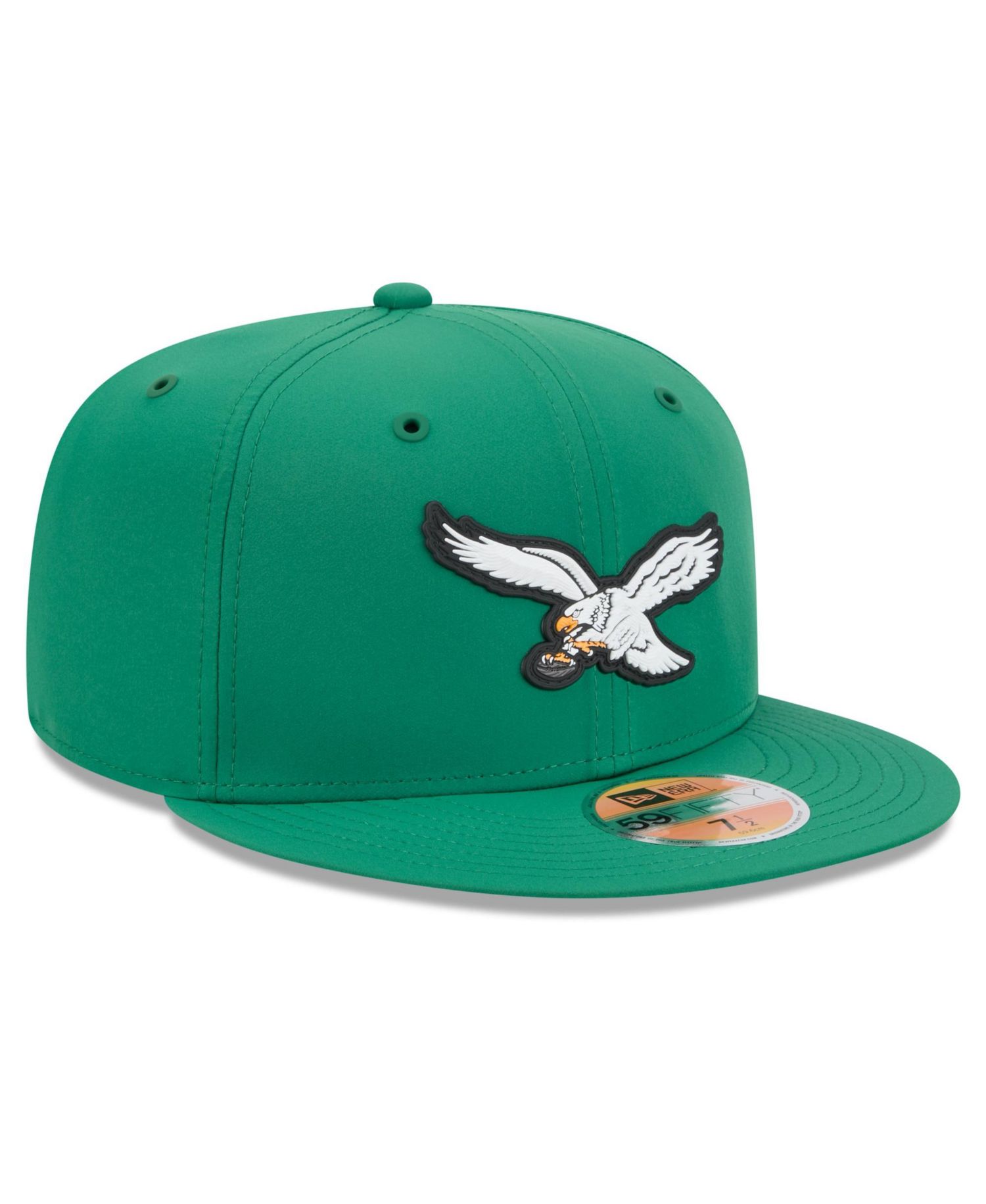 Men's Kelly Green Philadelphia Eagles 2026 Sideline Throwback 59FIFTY Fitted Hat